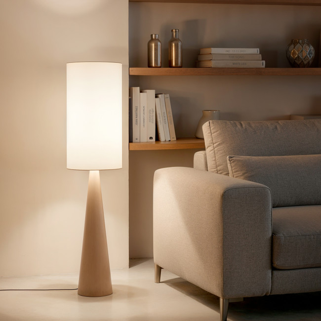 Axis - Lampadaire en métal et tissu H130cm