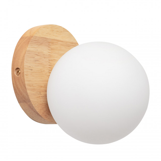 Paulo - Applique murale en bois et verre