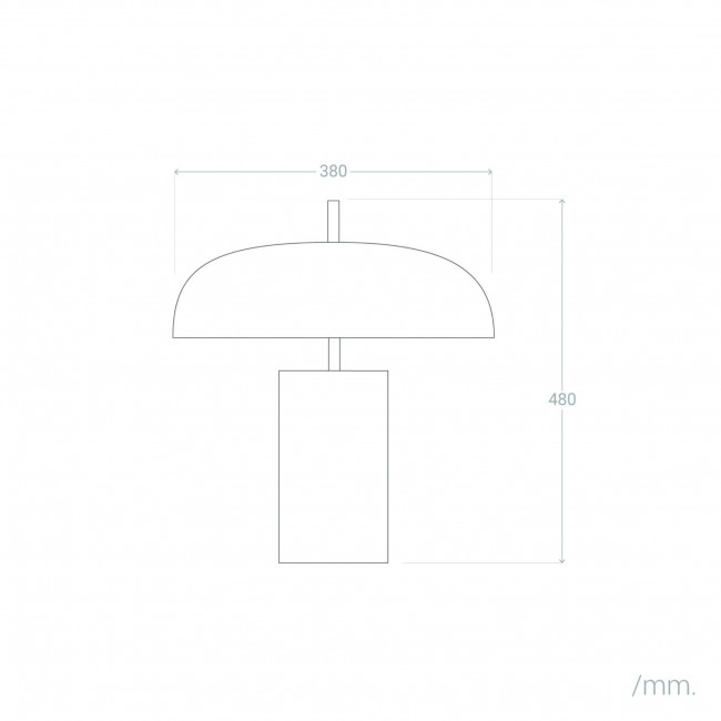 Lox - Lampe à poser champignon en métal