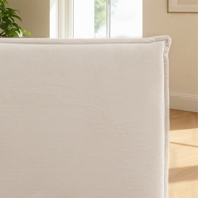 Cama - Lit coffre en velours côtelé 180x200cm