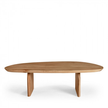 Malang - Table basse organique en bois massif d'acacia