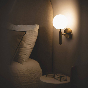 Tao - Applique murale en métal et verre 