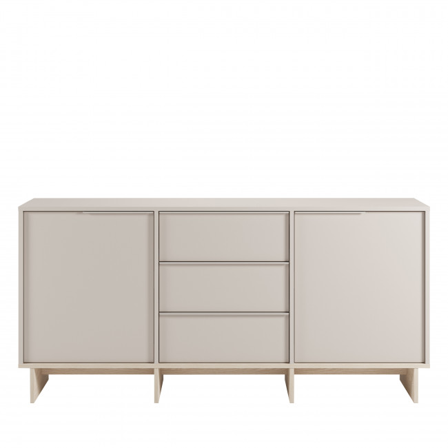 Harriet - Buffet 2 portes 3 tiroirs en bois et métal L176cm