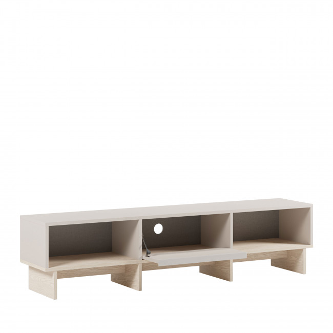 Harriet - Meuble TV 1 porte en bois et métal L170cm