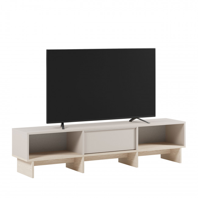 Harriet - Meuble TV 1 porte en bois et métal L170cm