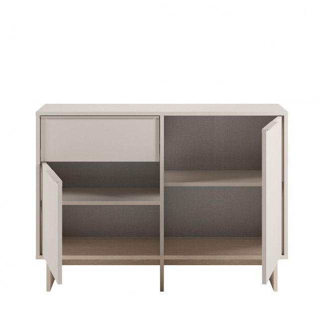 Harriet - Buffet 2 portes en bois et métal L120cm