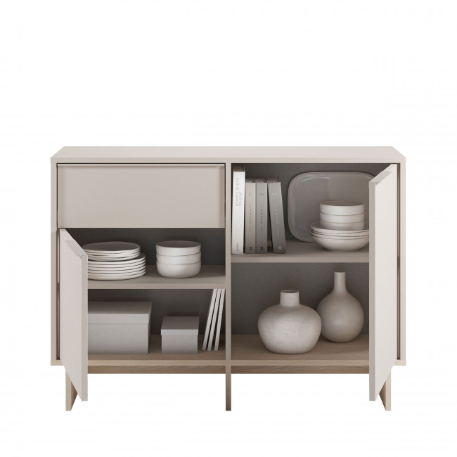 Harriet - Buffet 2 portes en bois et métal L120cm