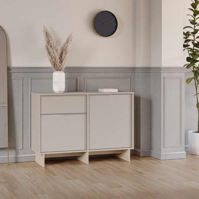 Harriet - Buffet 2 portes en bois et métal L120cm