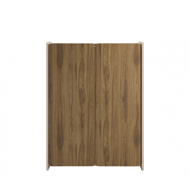 Enara - Buffet haut 2 portes en bois H125cm