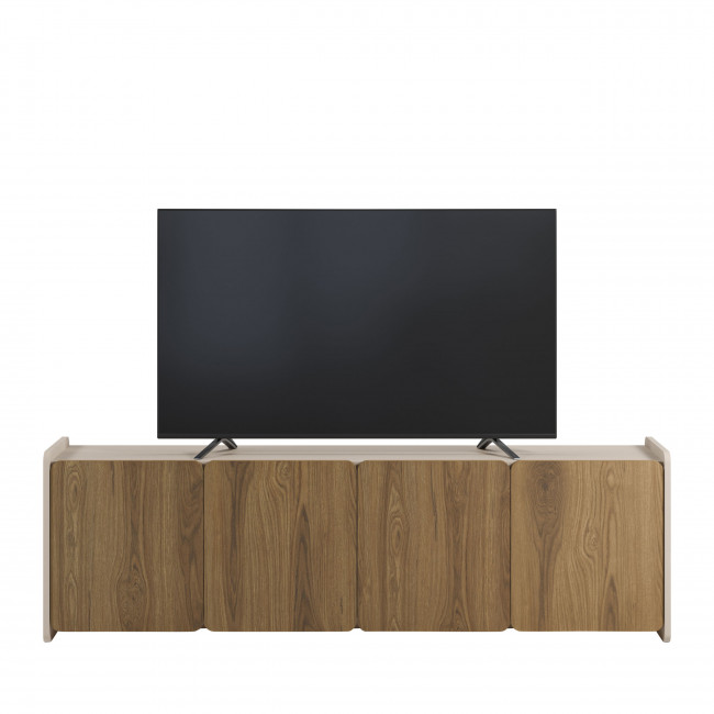 Enara - Meuble TV 4 portes en bois L180cm