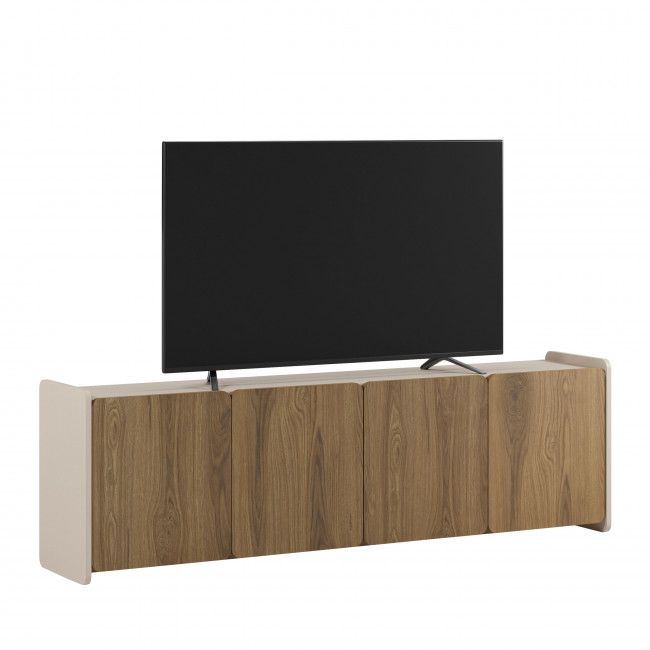 Enara - Meuble TV 4 portes en bois L180cm