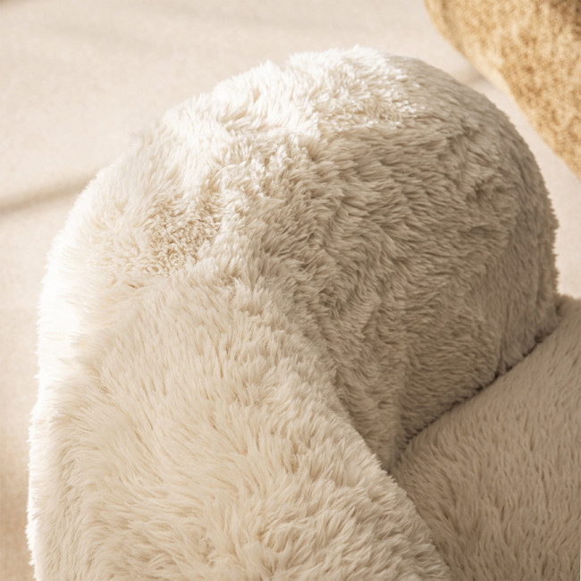 Mo - Fauteuil rond en fausse fourrure