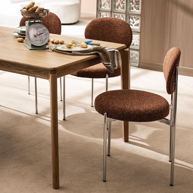 Mona - Table à manger extensible 6 à 10 personnes en bois 160-205x90cm