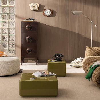 Gaia - Table basse carrée laqué 60x60cm