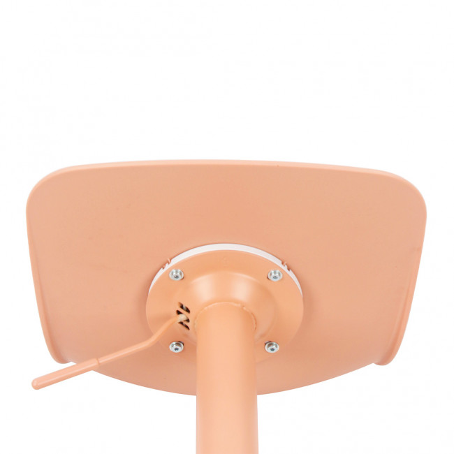 Heribo - Lot de 2 chaises de bar réglables en plastique et métal H58-79cm