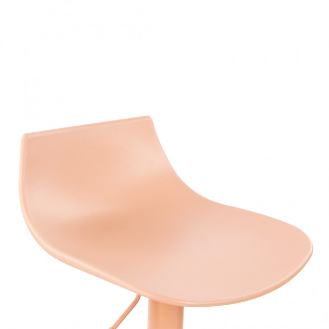 Heribo - Lot de 2 chaises de bar réglables en plastique et métal H58-79cm