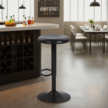 Pop - Tabouret de bar réglable en métal H60-81cm