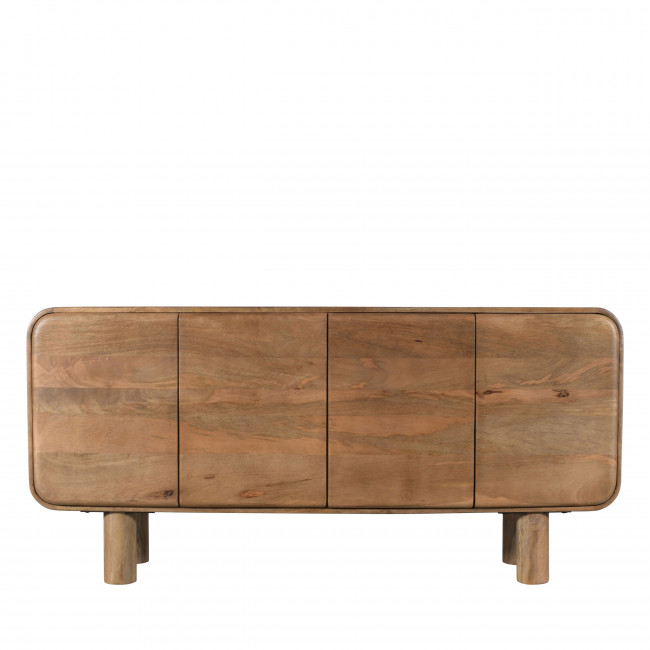 Sira - Buffet 4 portes en bois massif L160cm