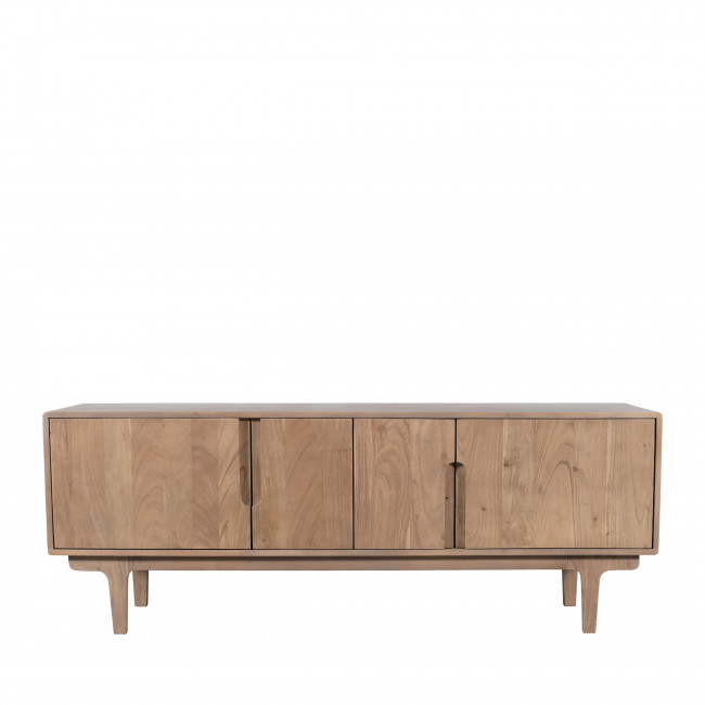 Bogor - Meuble tv 4 portes en bois massif L150cm