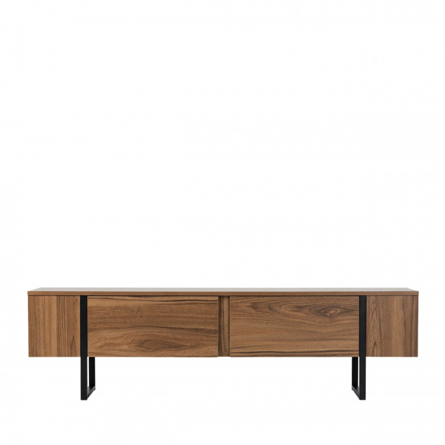 Tod - Meuble TV 2 portes en bois et métal L180cm