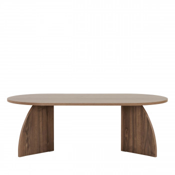 Louise - Table basse ovale en bois 120x60cm