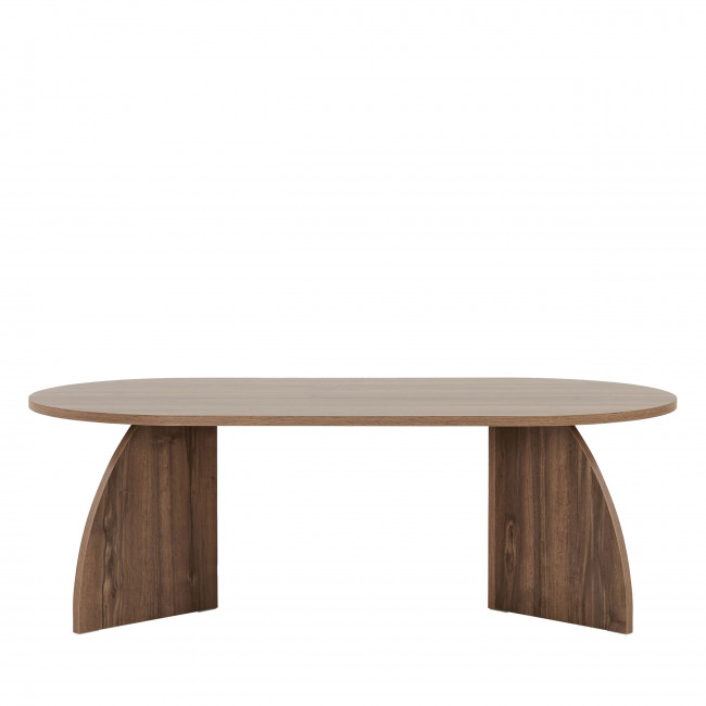 Louise - Table basse ovale en bois 120x60cm
