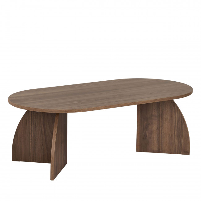 Louise - Table basse ovale en bois 120x60cm