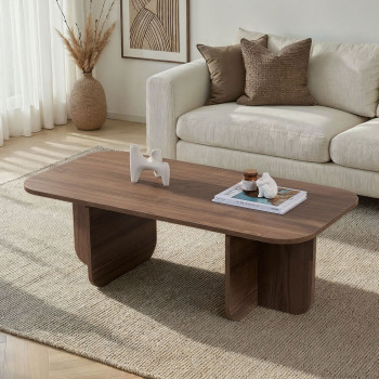 Lison - Table basse rectangulaire en bois 120x60cm