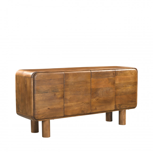 Sira - Buffet 4 portes en bois massif L160cm