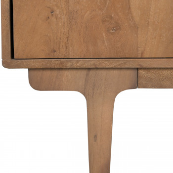 Bogor - Meuble tv 4 portes en bois massif L150cm