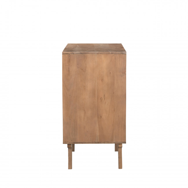Bogor - Commode 3 tiroirs en bois massif L80cm
