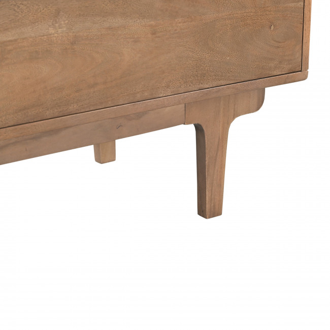 Bogor - Commode 3 tiroirs en bois massif L80cm