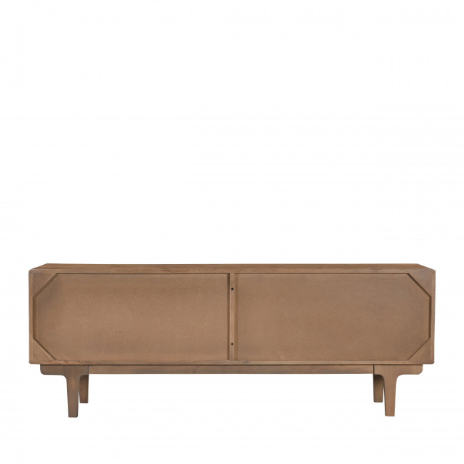 Bogor - Meuble tv 4 portes en bois massif L150cm