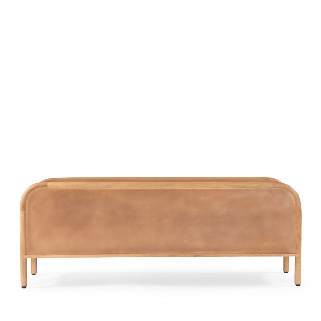 Bali - Meuble TV 2 portes en bois massif L150cm