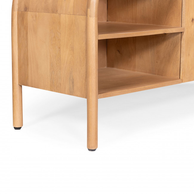 Bali - Meuble TV 2 portes en bois massif L150cm