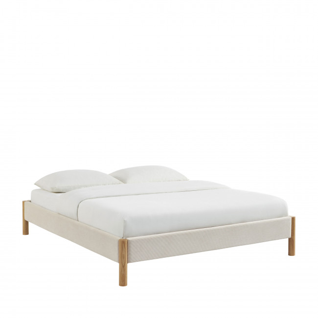 Lunor - Lit en velours côtelé 160x200cm