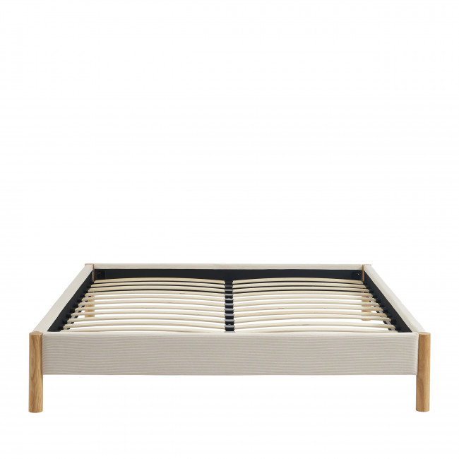 Lunor - Lit en velours côtelé 160x200cm