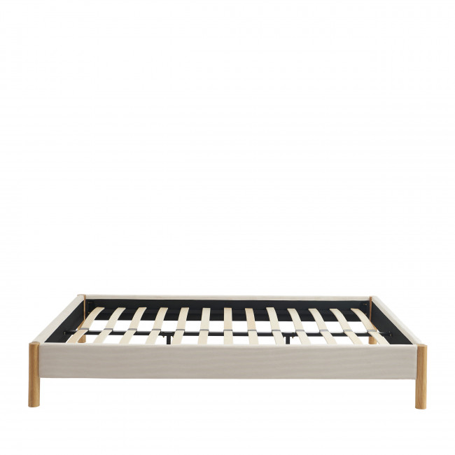 Lunor - Lit en velours côtelé 160x200cm