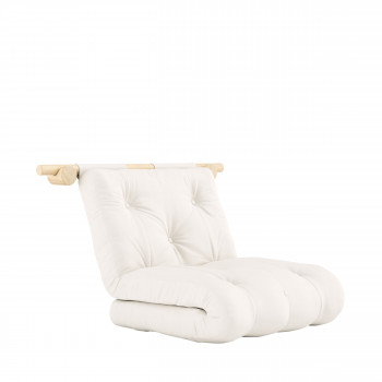 Hooked - Fauteuil convertible en tissu et bois avec accroches murales