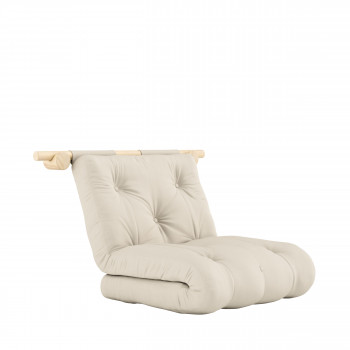 Hooked - Fauteuil convertible en tissu et bois avec accroches murales