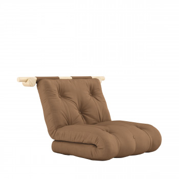 Hooked - Fauteuil convertible en tissu et bois avec accroches murales