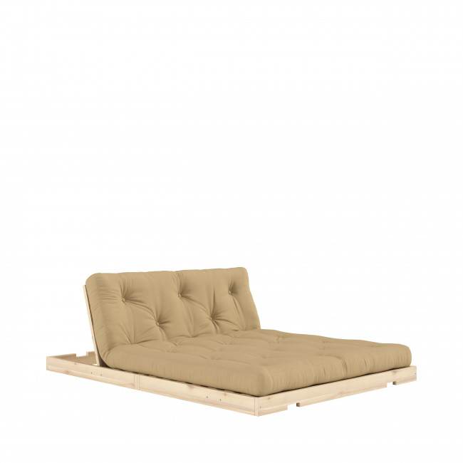 Flip - Canapé convertible 2,5 places en tissu et bois