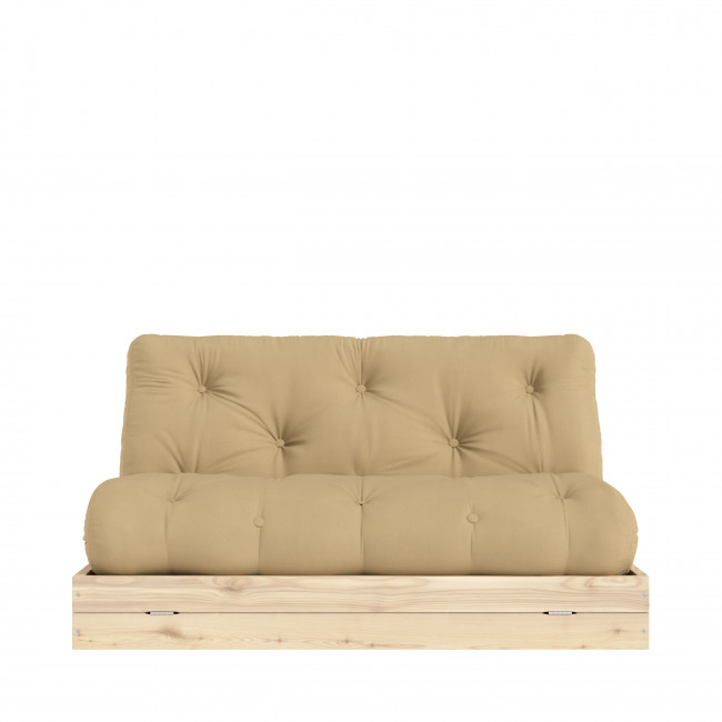 Flip - Canapé convertible 2,5 places en tissu et bois