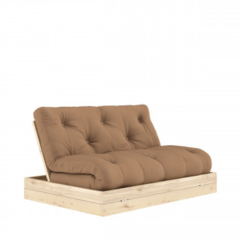 Flip - Canapé convertible 2,5 places en tissu et bois