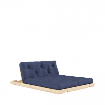 Flip - Canapé convertible 2,5 places en tissu et bois