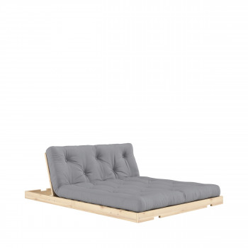 Flip - Canapé convertible 2,5 places en tissu et bois