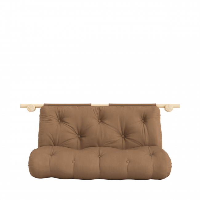 Hooked - Canapé convertible 2,5 places en tissu et bois avec accroches murales