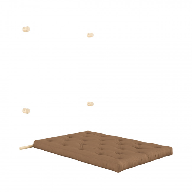 Hooked - Canapé convertible 2,5 places en tissu et bois avec accroches murales