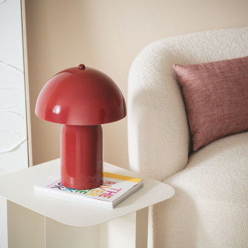 Arto - Lampe à poser champignon en métal