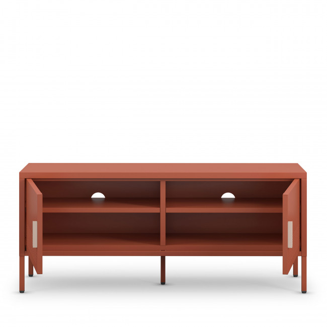 Adel - Meuble TV 2 portes en métal L120cm